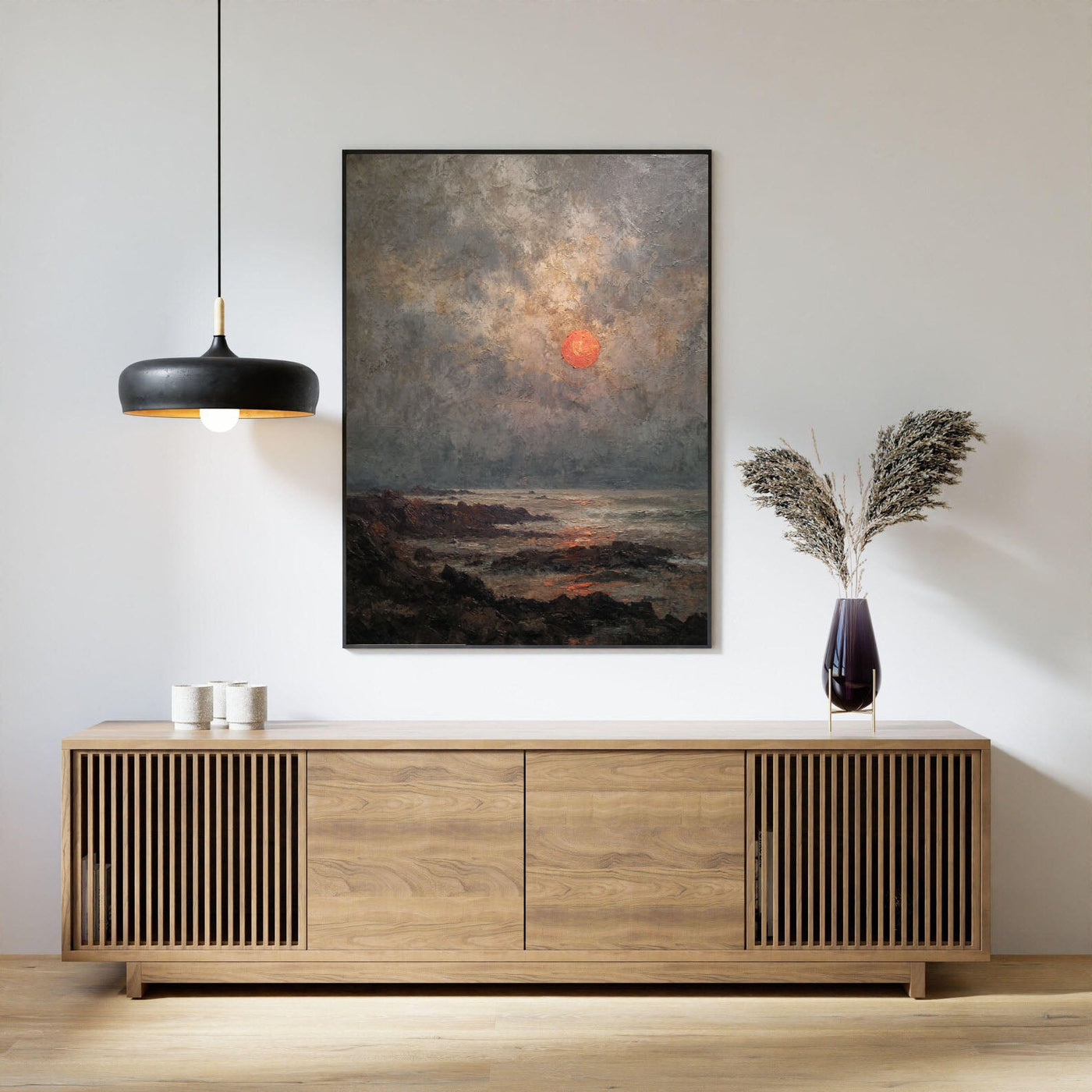 Sunset Coast Art | Textured Drama