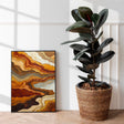 Earth Layers Abstract Art | Textured Elegance