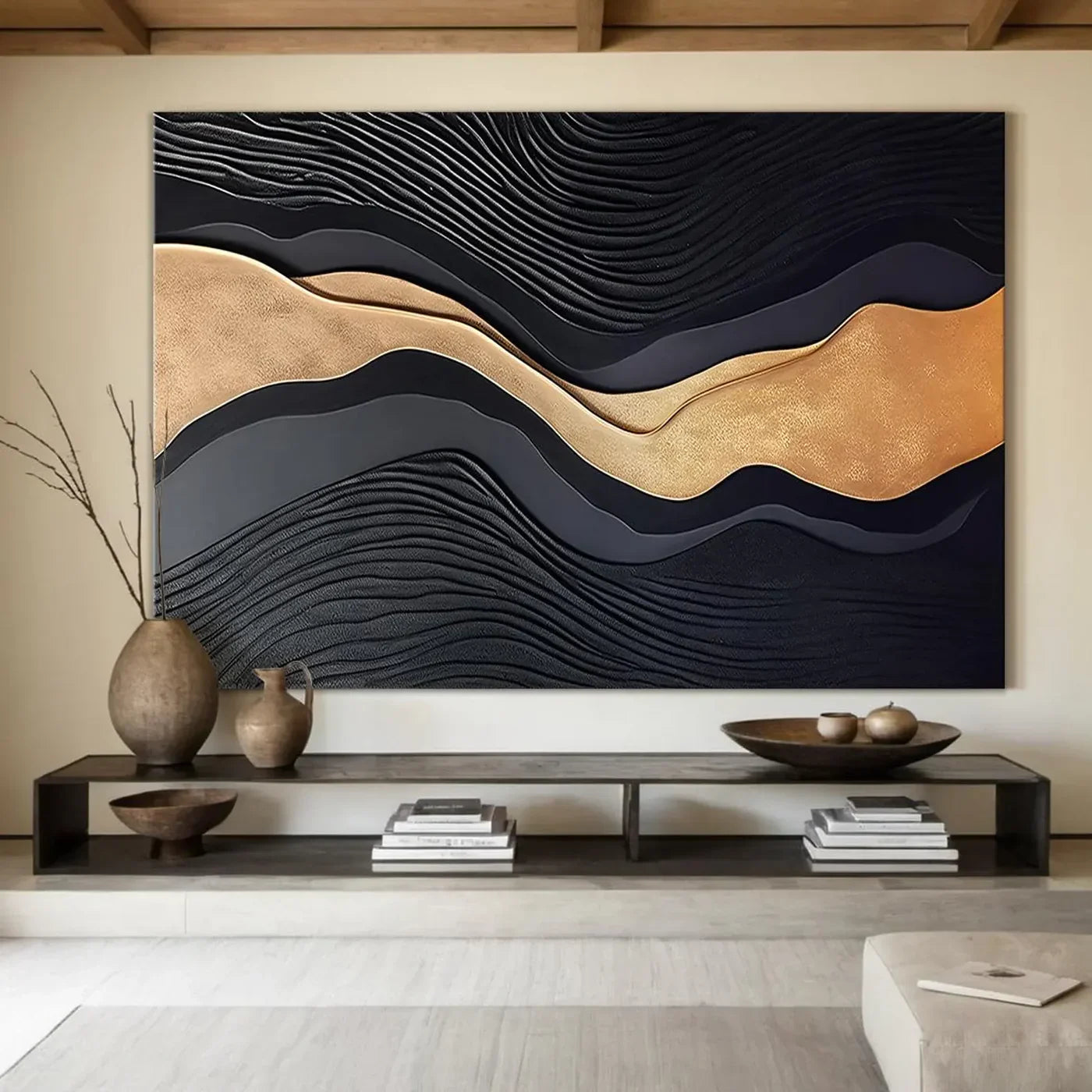 Textured Wave Fluid Art | Opulent Grace