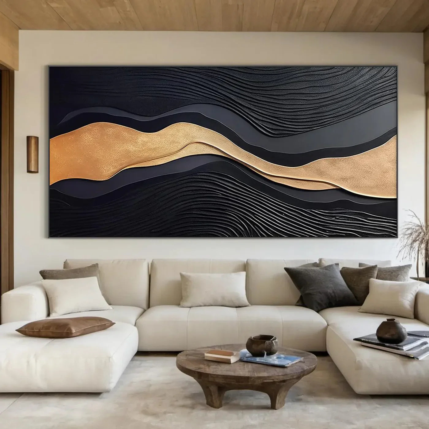 Textured Wave Fluid Art | Opulent Grace