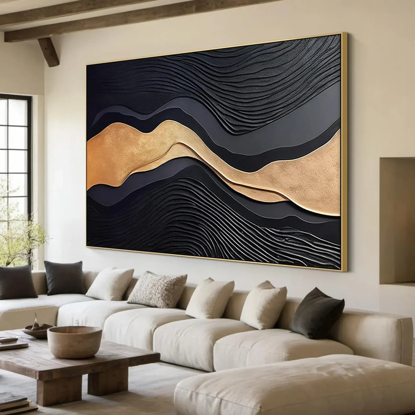 Textured Wave Fluid Art | Opulent Grace